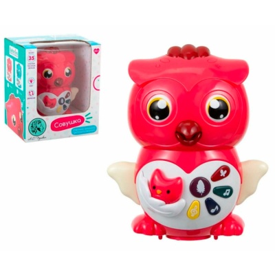 Игрушка развивающая Совушка световые эффекты 35 песенок Elefantino IT108363