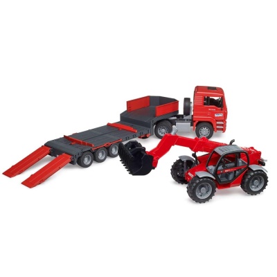 Игровой набор Грузовик MAN с погрузчиком Manitou Bruder 02-774 02