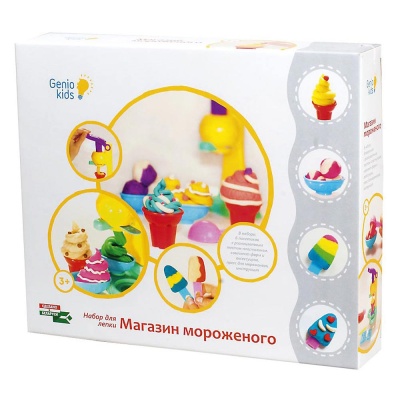 Набор для лепки из теста Магазин мороженого Genio Kids TA1035V