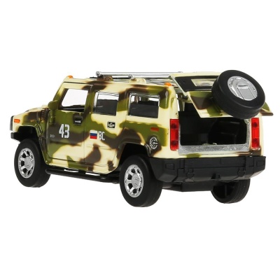 Металлическая машинка Hummer H2 Камуфляж Технопарк HUM2-12SLMIL-GN 03