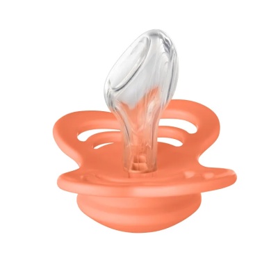 Соска-пустышка силиконовая 6+ месяцев BIBS Couture Silicone Papaya 1510292 2