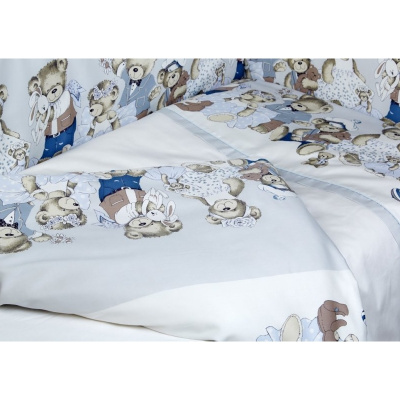 Комплект детского постельного белья 3 предмета Мишкины игрушки Lappetti 3023