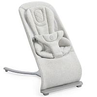 Детский шезлонг Hugger light grey Happy Baby