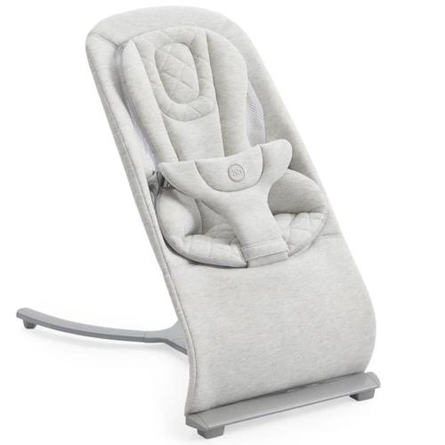 Детский шезлонг Hugger light grey Happy Baby