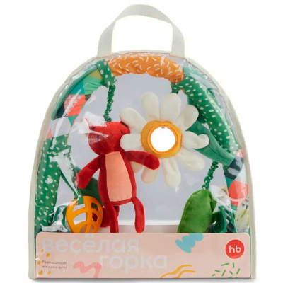 Дуга с игрушками Весёлая горка Happy Baby 330670 green 5