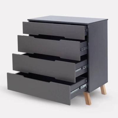 Комод пеленальный с органайзером Rant Indy Pro 800/4 Moon Grey