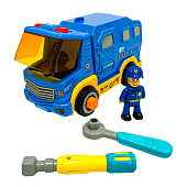 Конструктор Полицейская машина инерционная со светом и звуком Sharktoys 34700005 1