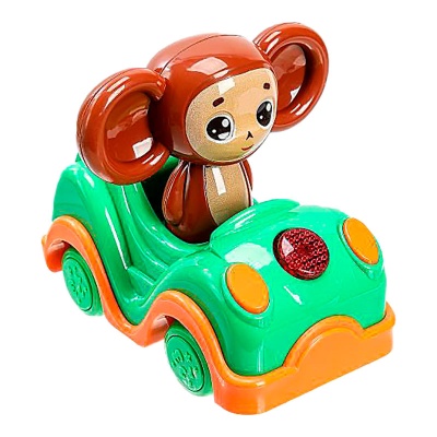 Музыкальная машинка с фигуркой Чебурашки Умка HT1430-R 1