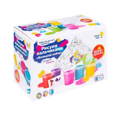Набор для творчества Рисуем пальчиками Большой набор Genio Kids TA1407 2