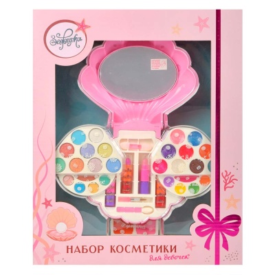 Набор косметики для девочек в кейсе Морская ракушка Зефирка K-0048 3