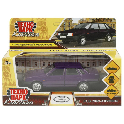 Машинка металлическая Lada-21099 Спутник Технопарк 21099-12-PRP
