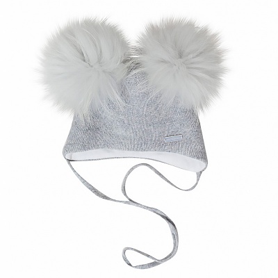 Шапка с 2 помпонами размер 44-46 Наследникъ НВ5005-ССМ 2