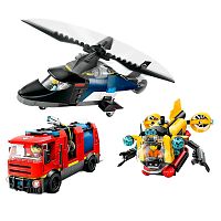 Конструктор Lego City 60462 Вертолёт Пожарная машина Подводная лодка