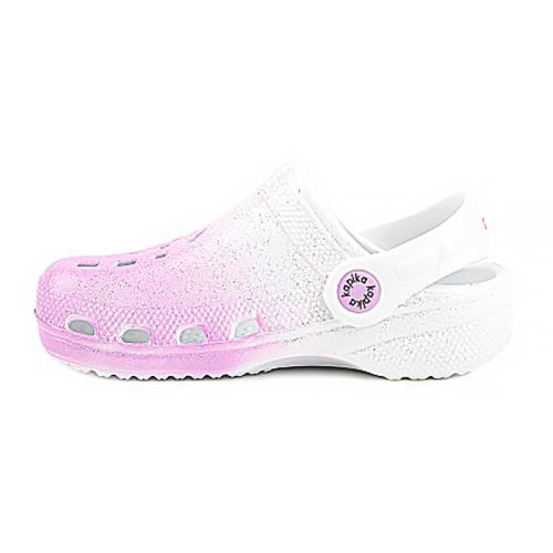 Сабо детские для девочки Kapika 83216-1 бело розовые фото 3