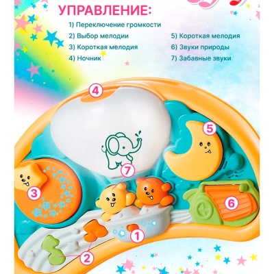 Игровой центр на кроватку Воздушный шар Mioshi MBA0308-012 4