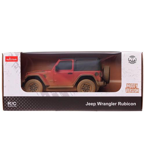 Машина радиоуправляемая Jeep Wrangler Rubicon Muddu с эффектом грязи Rastar 79500-4 фото 4