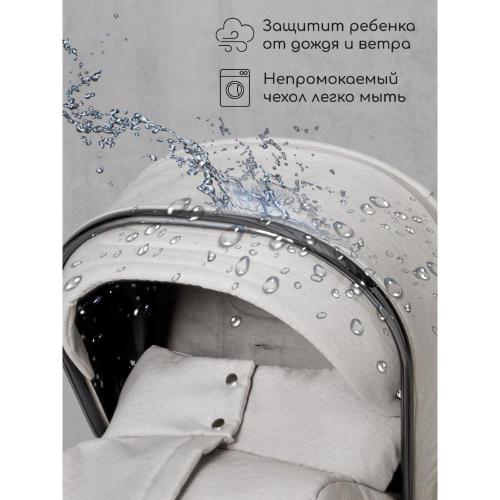 Коляска 2 в 1 Amarobaby Motus белый фото 29