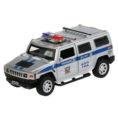 Машинка металлическая Hummer H2 Полиция Технопарк HUM2-12POL-SR 2