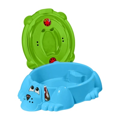 Песочница Собачка Sheffilton Kids П-376 голубой-зелёный 02