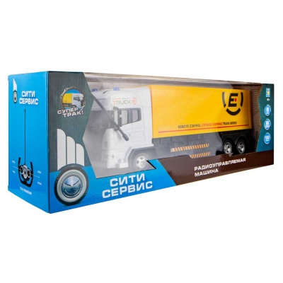 Машинка на радиоуправлении Грузовик Сити-сервис 1Toy Т17669