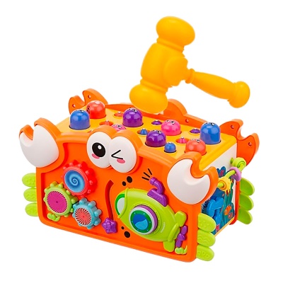 Развивающий центр Крабик пианино пищалка часики рыбалка Elefantino IT109568