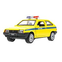 Металлическая машинка Lada-2108 Спутник Милиция Технопарк 2108-12-SLPOL-YE