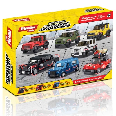 Конструктор Городские автомобили Жёлтый внедорожник Mioshi Tech MTE0709-069