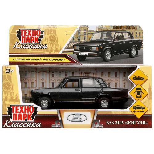 Машинка металлическая ВАЗ-2105 Жигули Технопарк 2105-12-BK фото 12