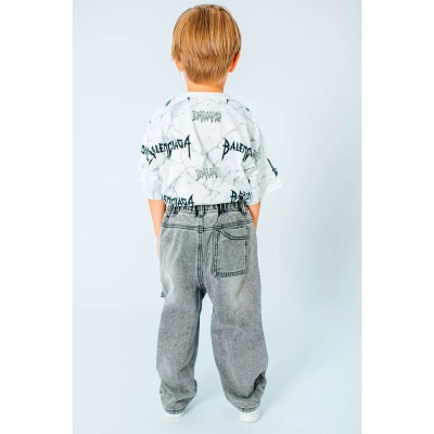 Джинсы для мальчика Deloras DLS 30008 серые 2