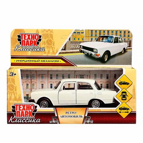 Машина металлическая инерционная АЗЛК Москвич-2140SL 12.5 см Технопарк AZLK2140M-12-WH фото 5