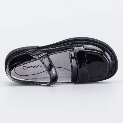 Туфли школьные Котофей 632365-21 чёрный 04