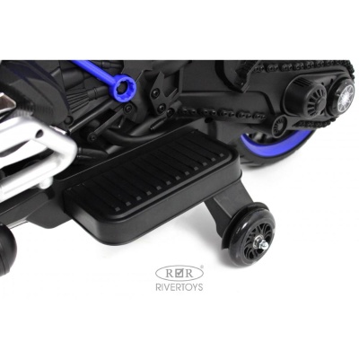 Детский электромотоцикл RiverToys М009БХ синий