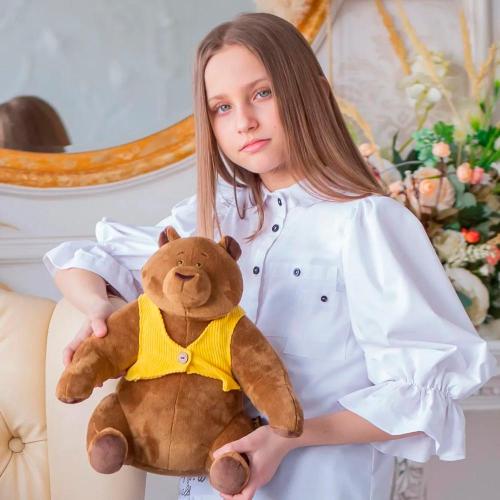 Мягкая игрушка Медведь Mr Brown в жилетке 30 см Kult 163-1/кч/30 фото 6