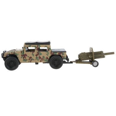Игрушка Машина Hummer h1 с пушкой Технопарк SB-18-09-H1+CANNON-WB 2