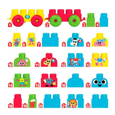 Музыкальный развивающий конструктор Едем в зоопарк Азбукварик 2878