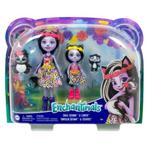 Игровой набор Enchantimals Сейдж Скунси с сестричкой и питомцами Mattel HCF82 фото 2