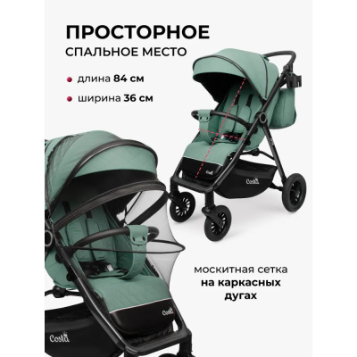 Коляска прогулочная Costa Vita VT-10 зелёный 03