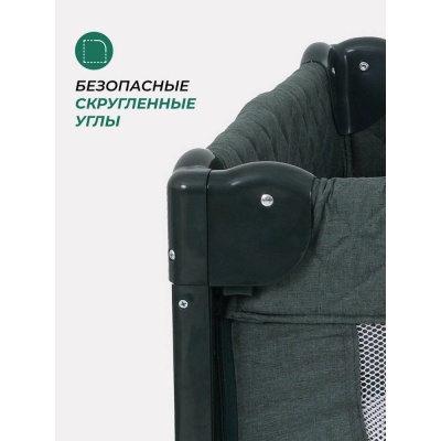 Манеж детский MOWBaby Play Plus RP102 dark green