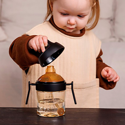 Поильник для формирования правильного прикуса 210 мл от 6 мес Heorshe HOS-02-014-S(B) 3