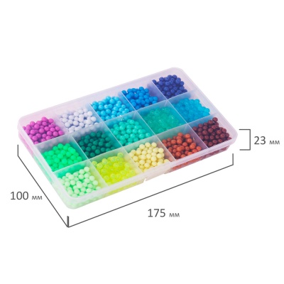 Аквамозаика 30 цветов 3000 бусин с трафаретами Brauberg Kids 664915 4