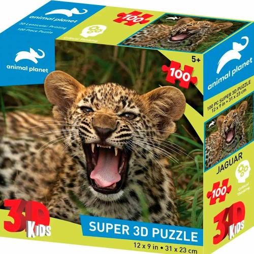 Пазл Super 3D Маленький ягуар 100 деталей Prime 3D 13702 фото 2