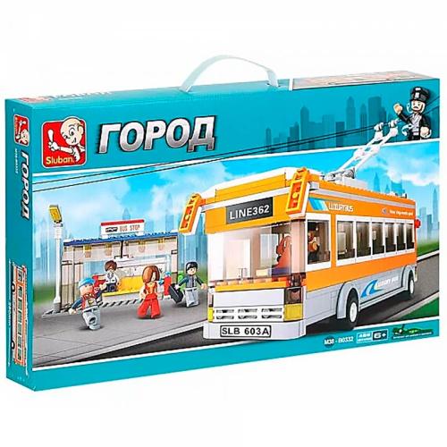 Конструктор Город Троллейбус 465 деталей Sluban M38-B0332 фото 4