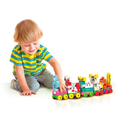 Конструктор для малышей Talky Blocks кнопочка Зайчик Азбукварик 3