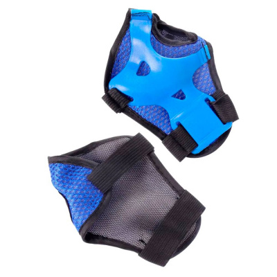 Комплект защиты для роликов скейтборда велосипеда 7-18 лет Рыжий кот D-0334B синий 4