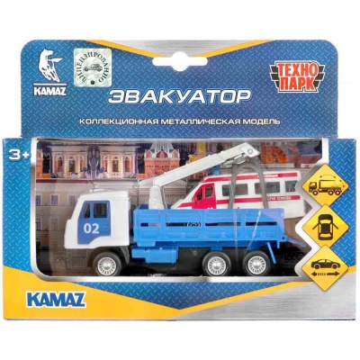 Игрушка металлическая Kamaz Эвакуатор Технопарк SB-19-29-D-WB 2