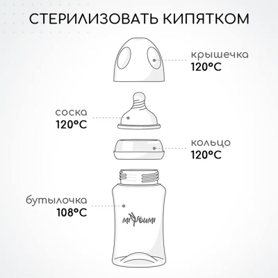 Набор бутылочек для кормления Miyoumi BOTTLE03-SET-T/216.087 5