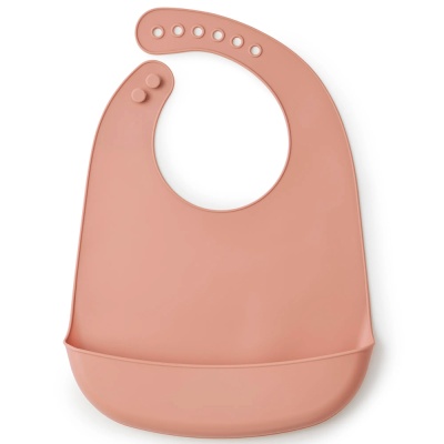 Нагрудный фартук силиконовый Happy Baby 16006 beige red 2