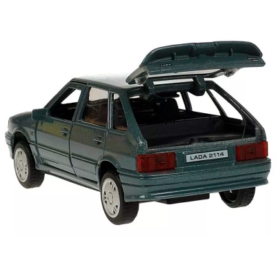 Машина металлическая инерционная Lada 2114 Samara 12 см Технопарк 2114-12-GY 2