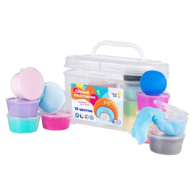 Набор для лепки Лёгкий пластилин 18 цветов Dream Makers TA1724 1