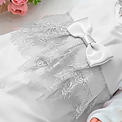 Комплект на выписку нарядный Стефи для младенца Asselina НБ 603 молочный 2 Комплект на выписку нарядный Стефи для младенца Asselina НБ 603 молочный 2